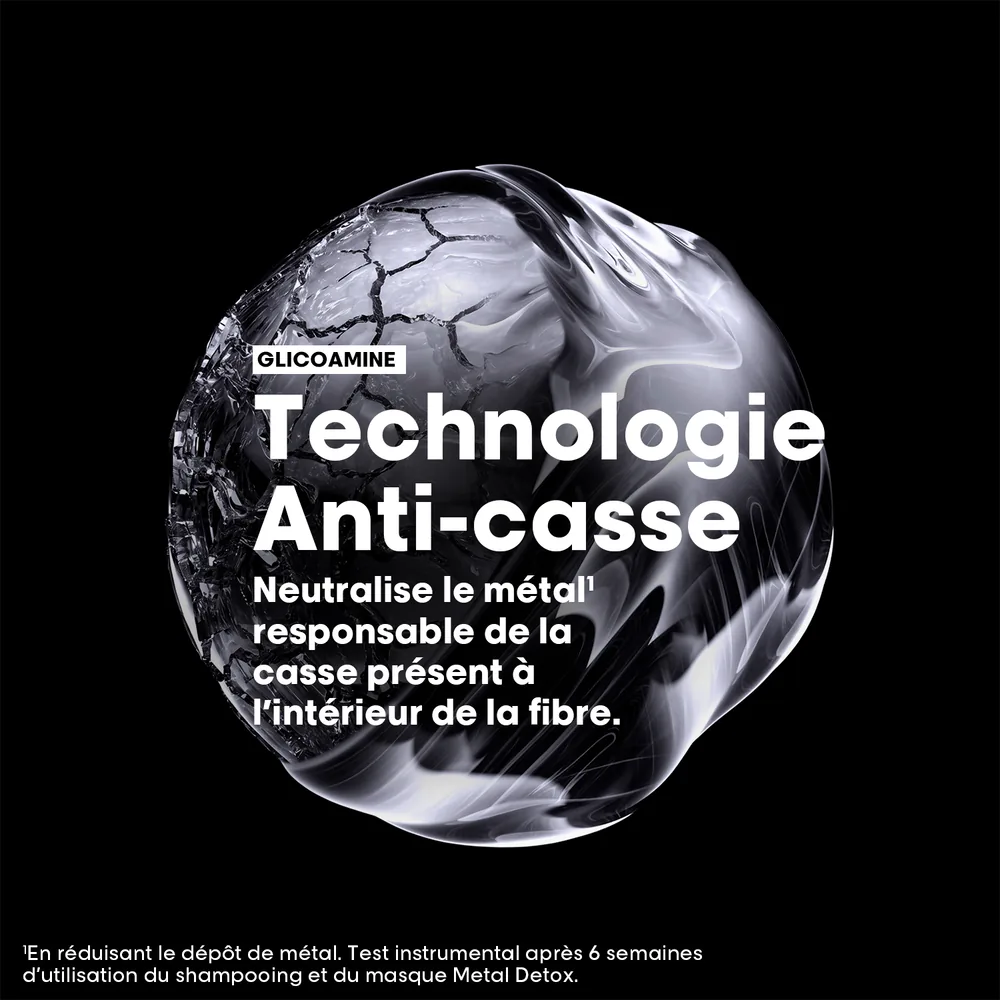 Glicoamine - Technologie anti-casse : neutralise le métal responsable de la casse présent à l'intérieur de la fibre